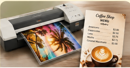 Printed materials prepared for lamination